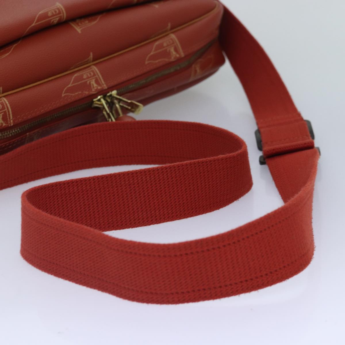 Louis Vuitton America's Cup, Red, Canvas, shoulder