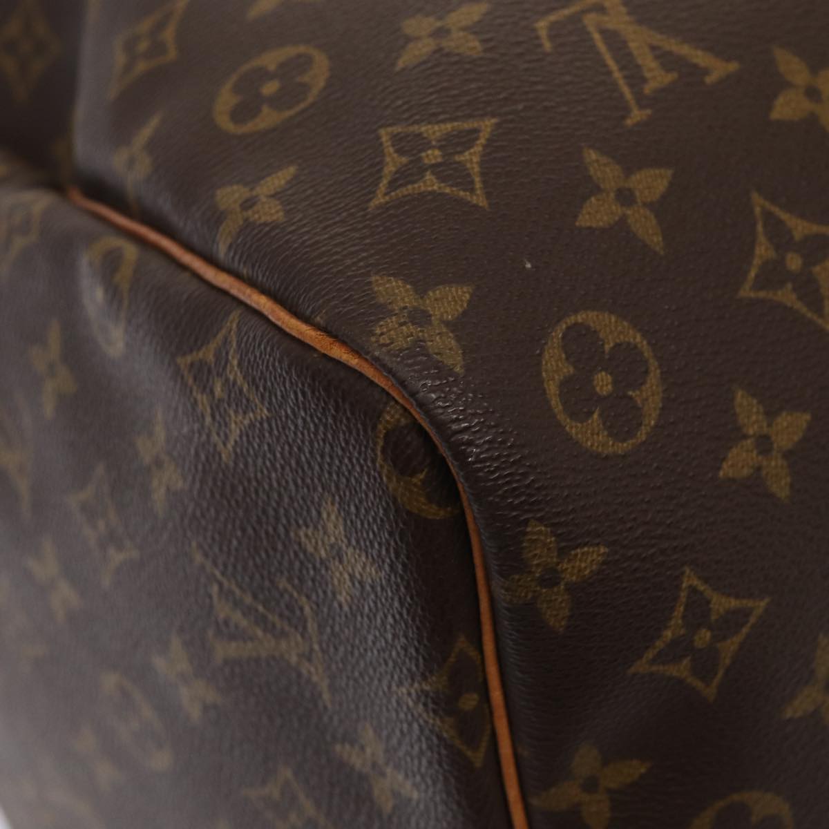 Louis Vuitton Keepall 60, Brown, Canvas, travel