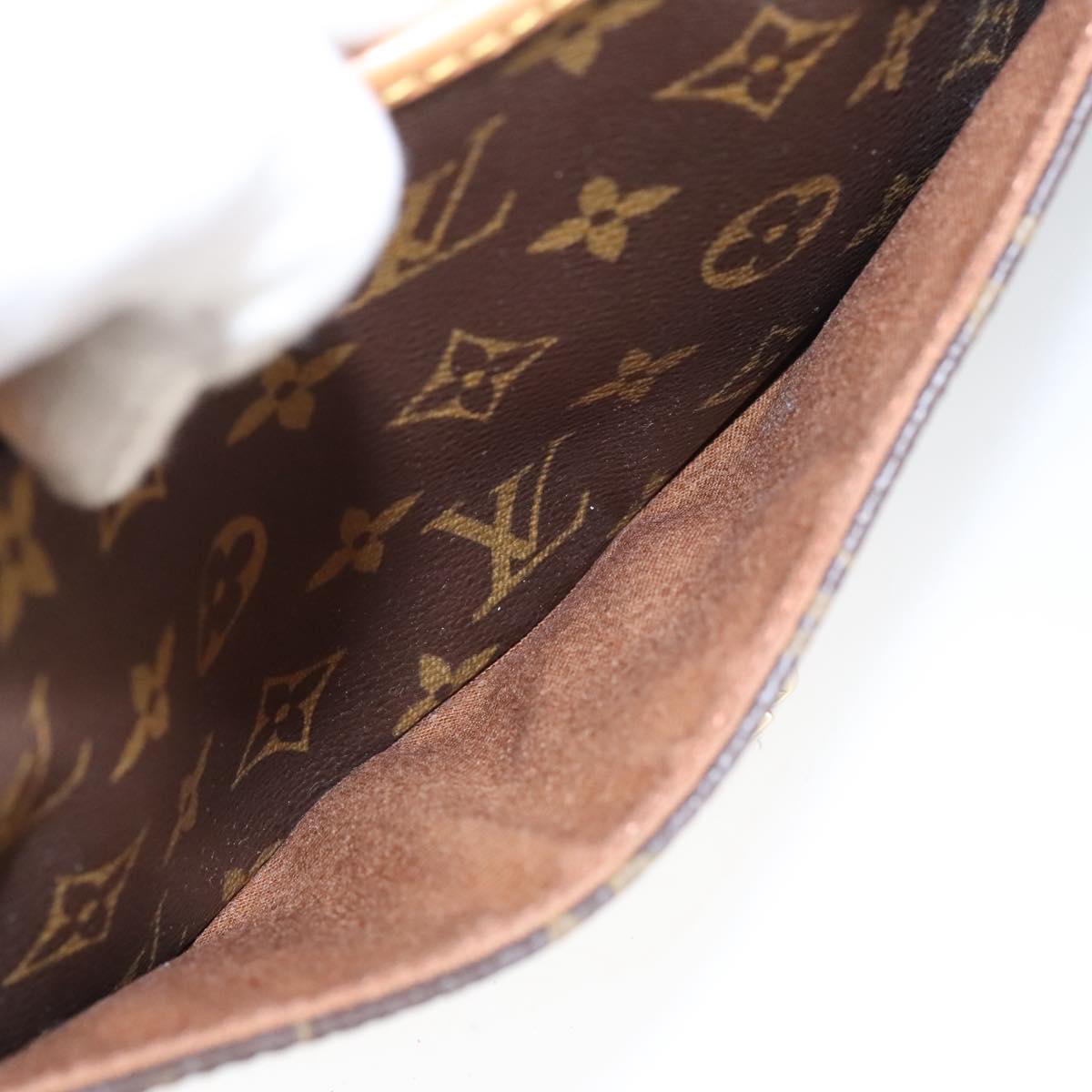 Louis Vuitton Sologne, Brown, Canvas, shoulder