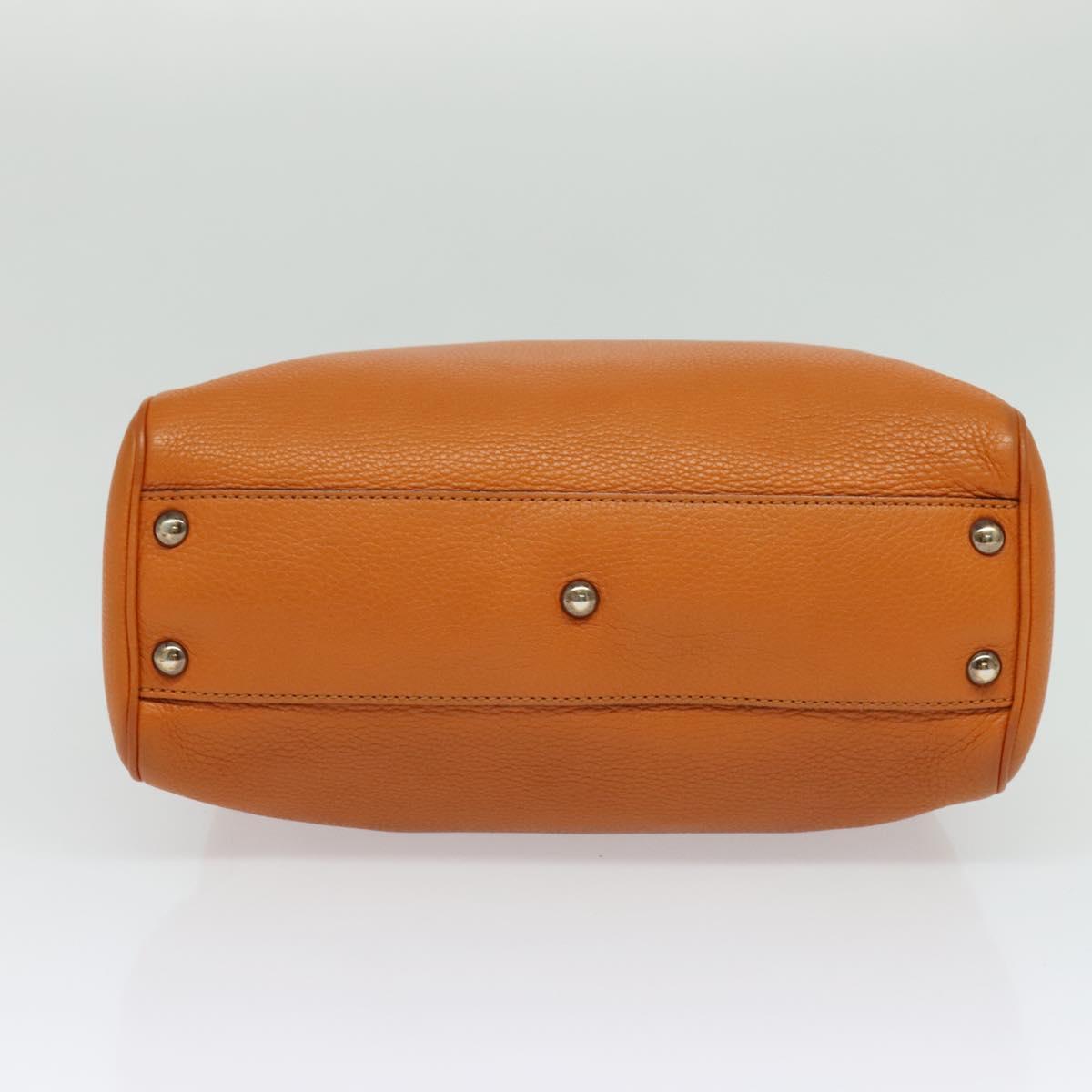 Gucci Bamboo, Orange, Leather, handbag