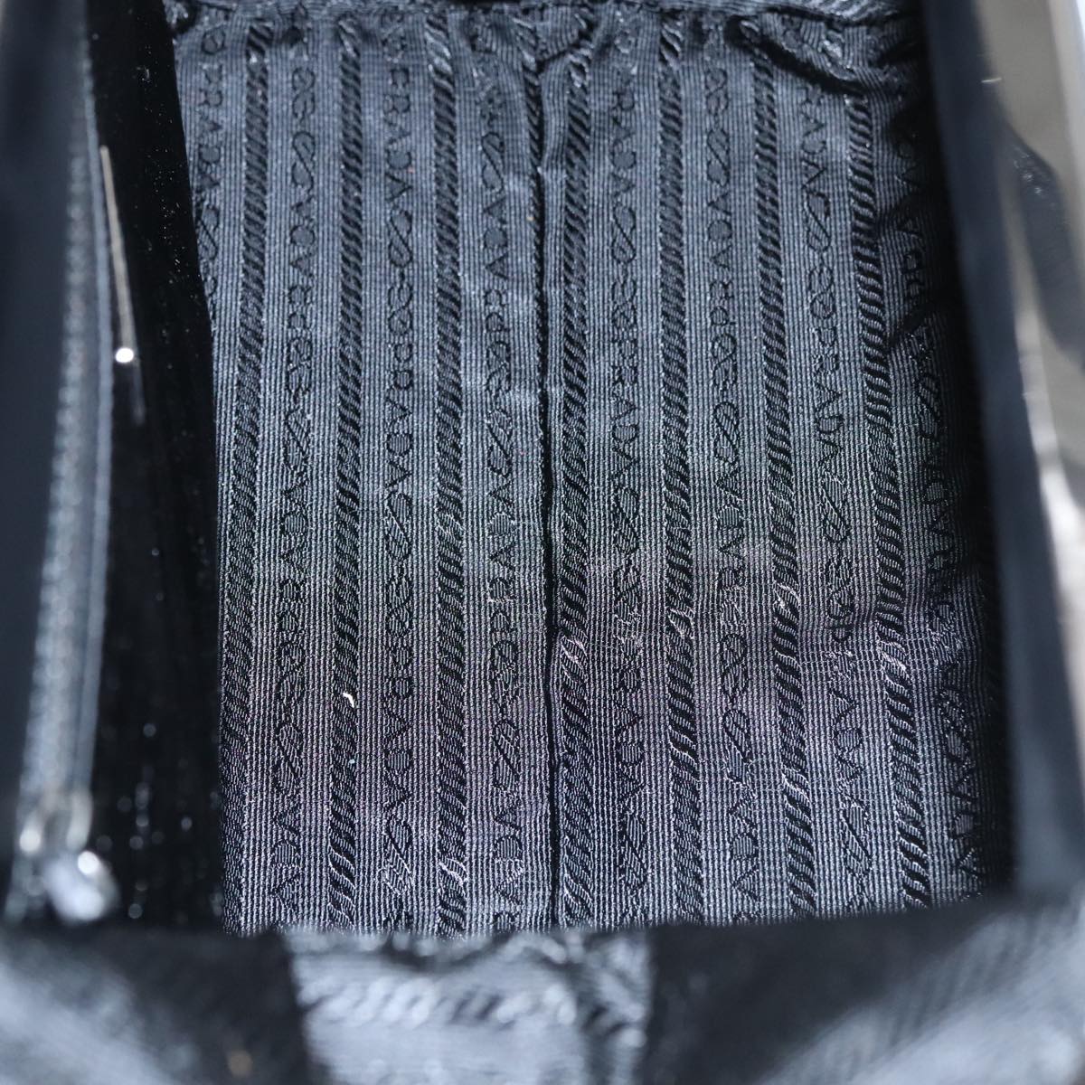 Prada Flame, Black, Leather, handbag
