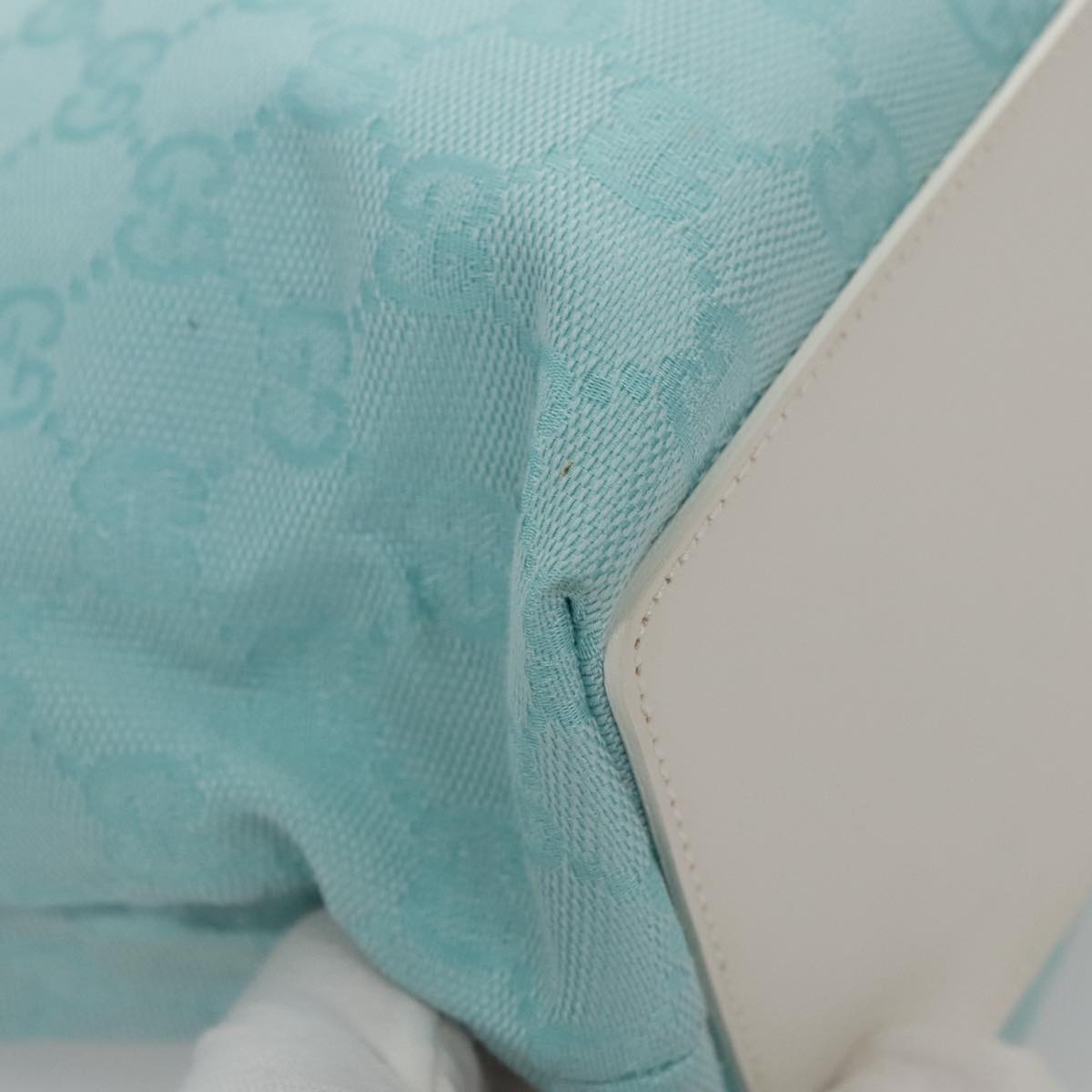 Gucci GG canvas, Blue, Canvas, tote