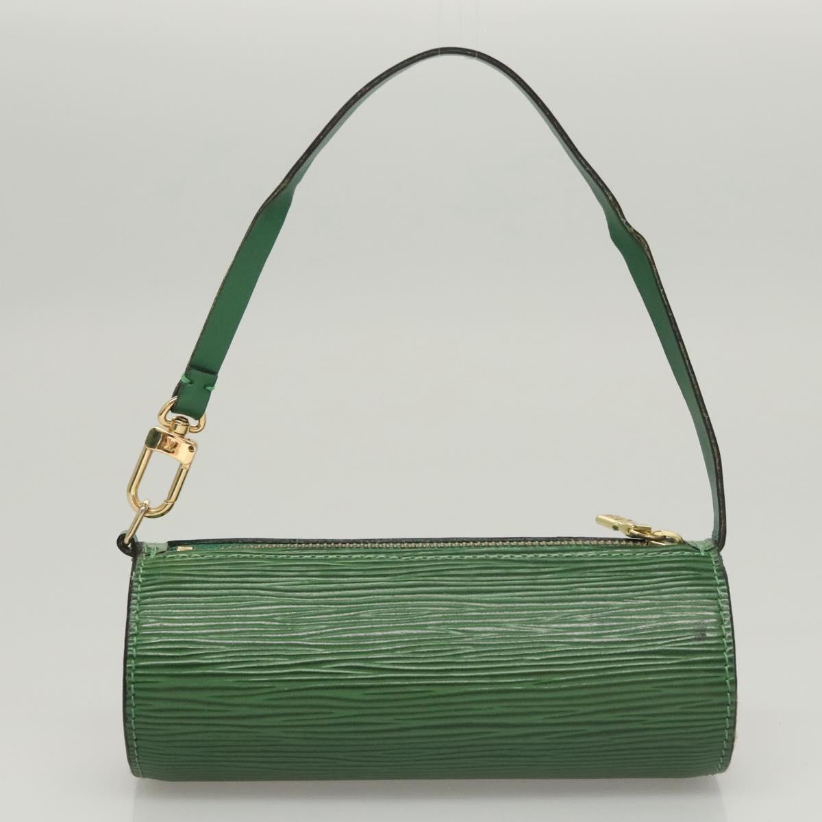 Louis Vuitton Soufflot, Green, Leather, handbag