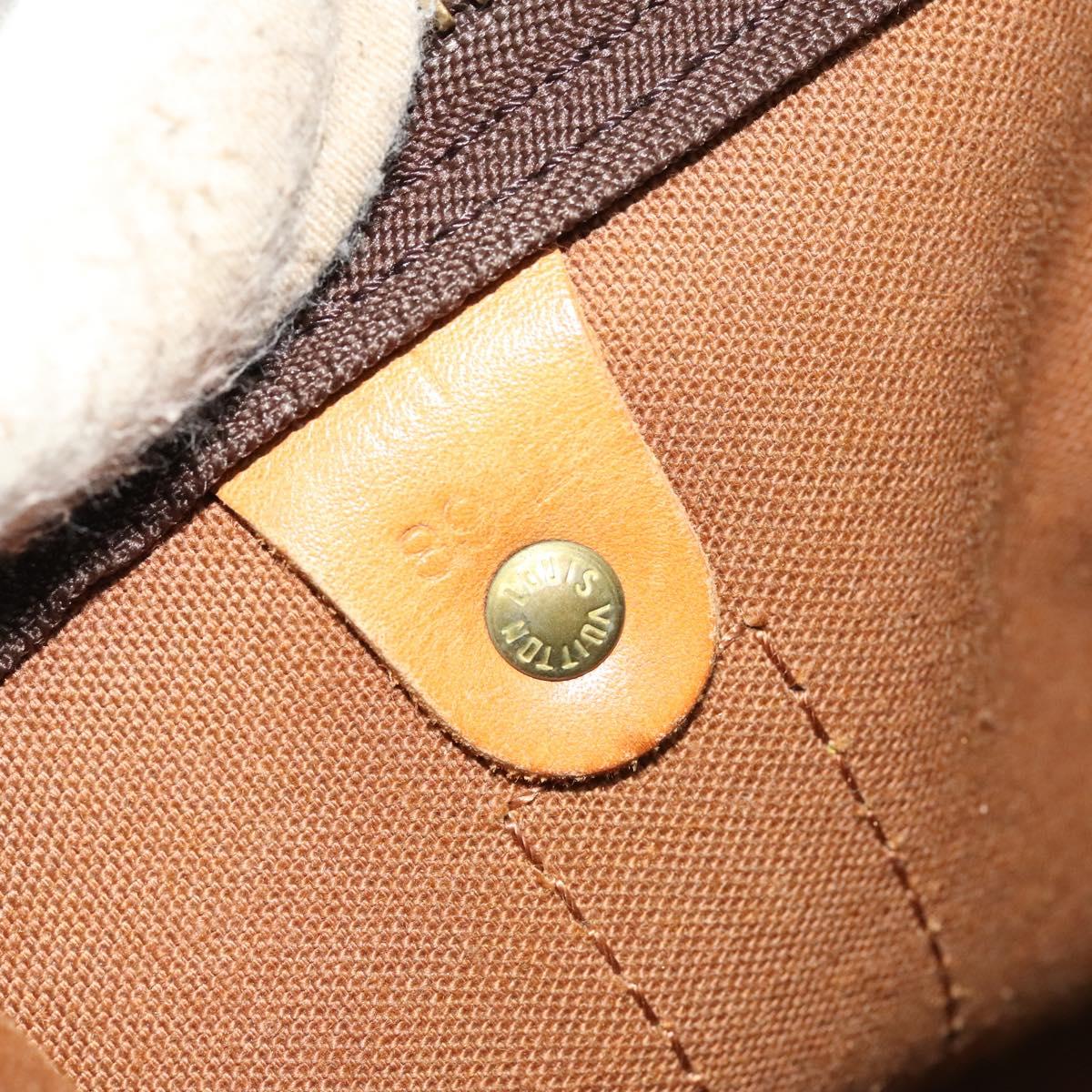 Louis Vuitton Keepall 55, Brown, Canvas, travel