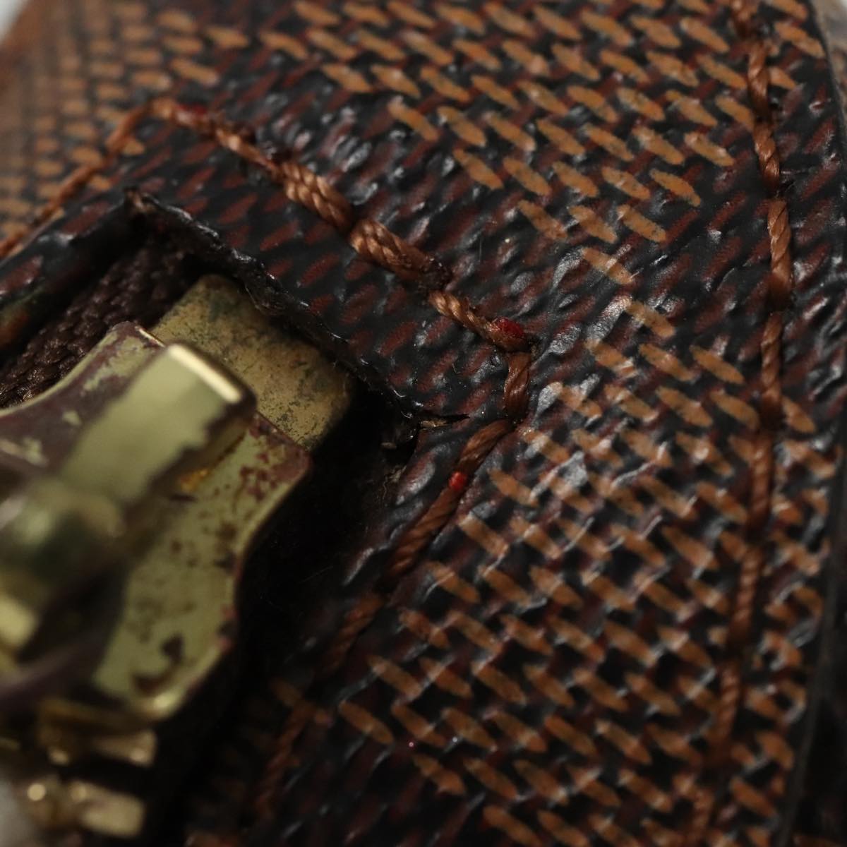 Louis Vuitton Geronimos, Brown, Canvas, shoulder