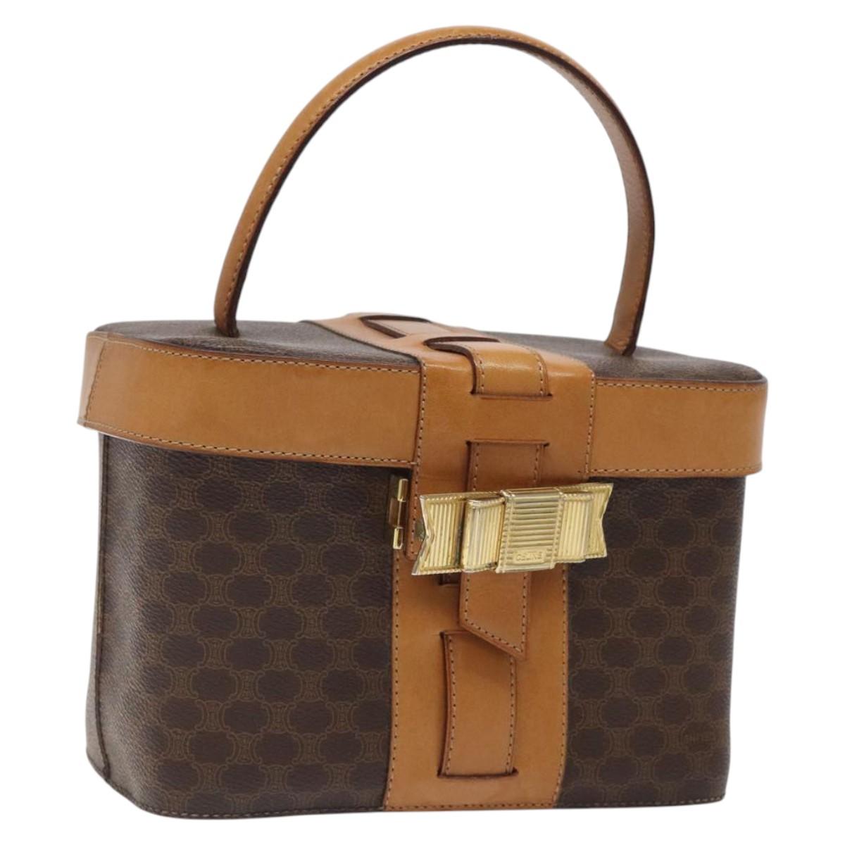 Céline Vanity, Brown, Canvas, handbag