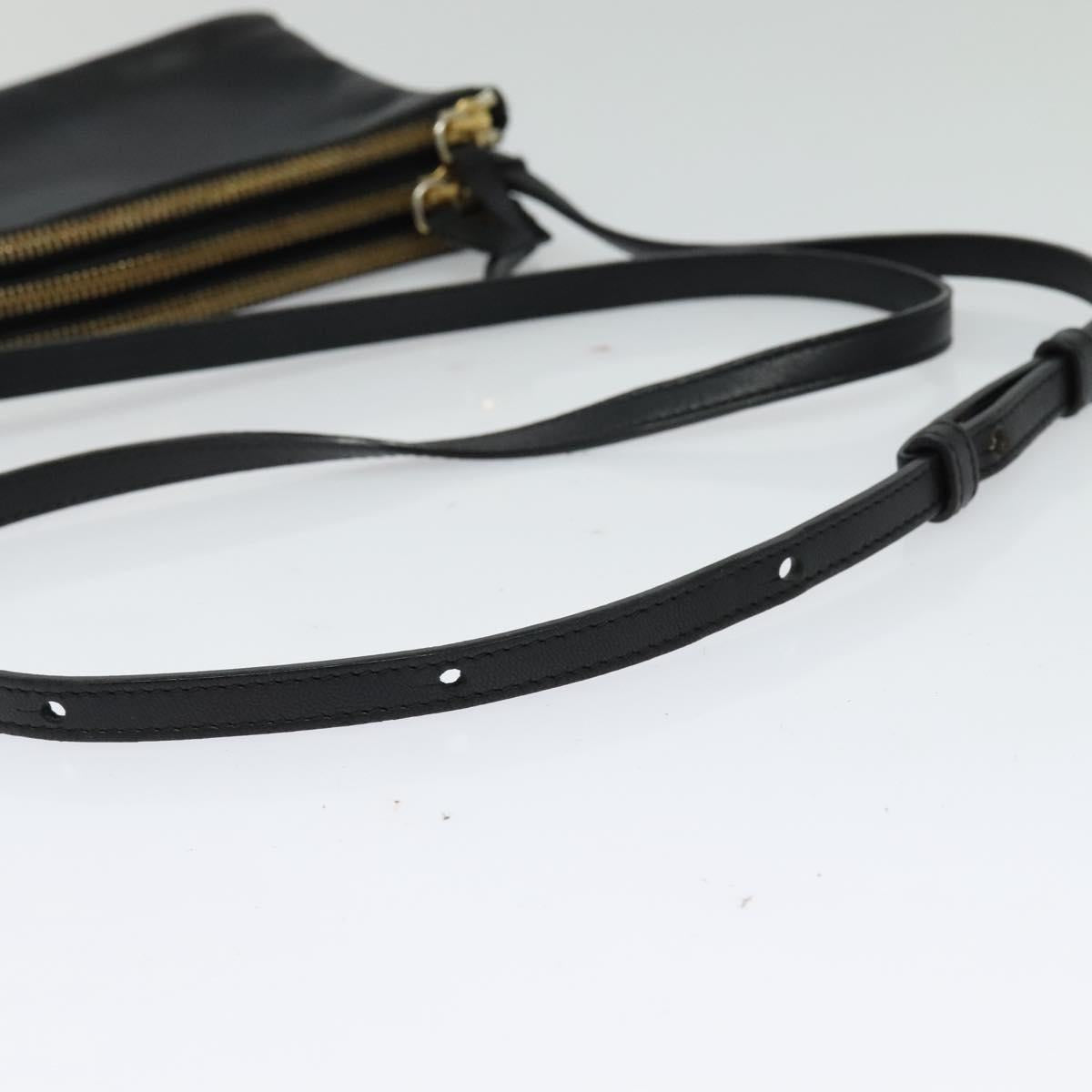 Céline Trio, Black, Leather, shoulder