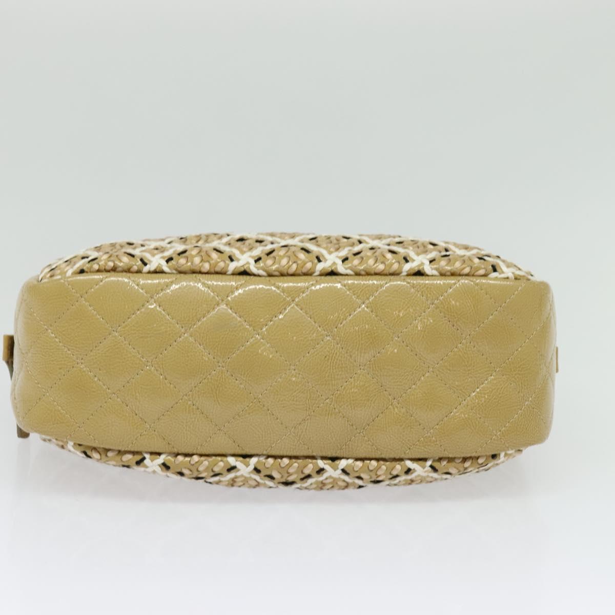 Chanel Camera, Beige, Leather, shoulder