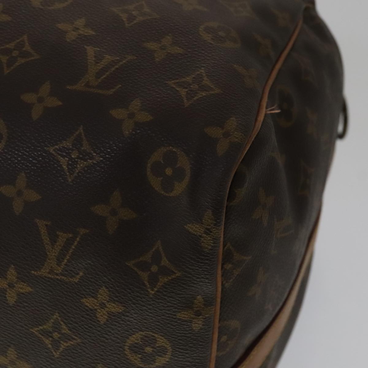 Louis Vuitton Keepall Bandoulière 60, Brown, Canvas, travel