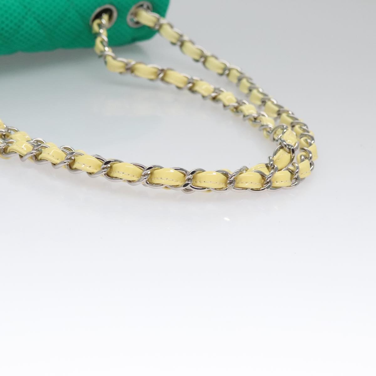 Chanel, Green, Cotton, shoulder