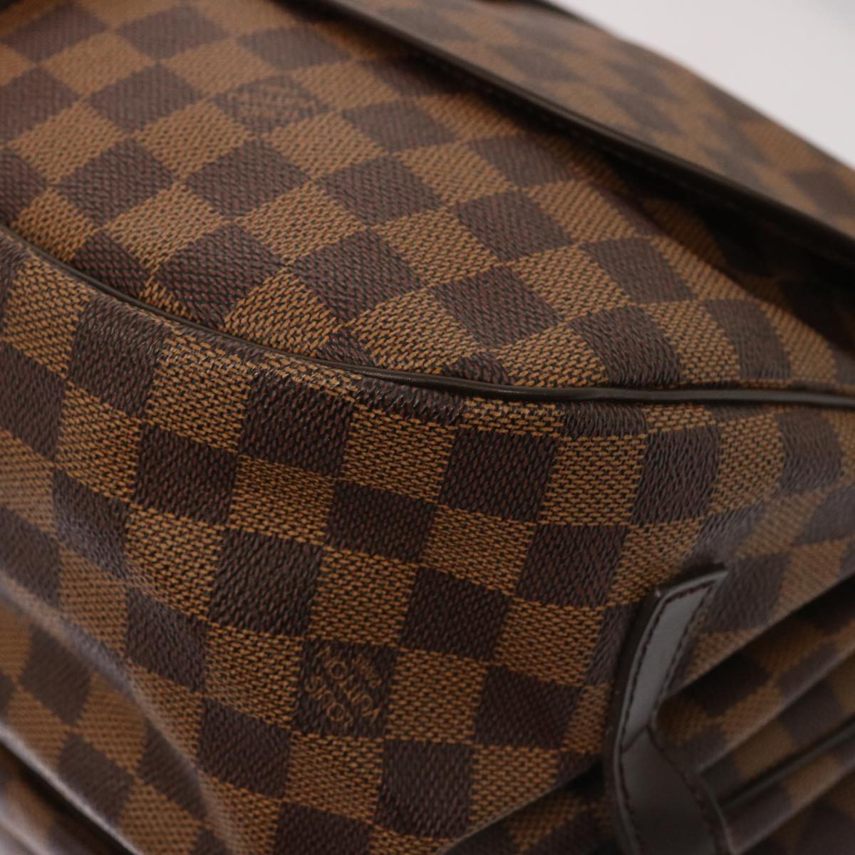 Louis Vuitton Saumur 35, Brown, Canvas, shoulder