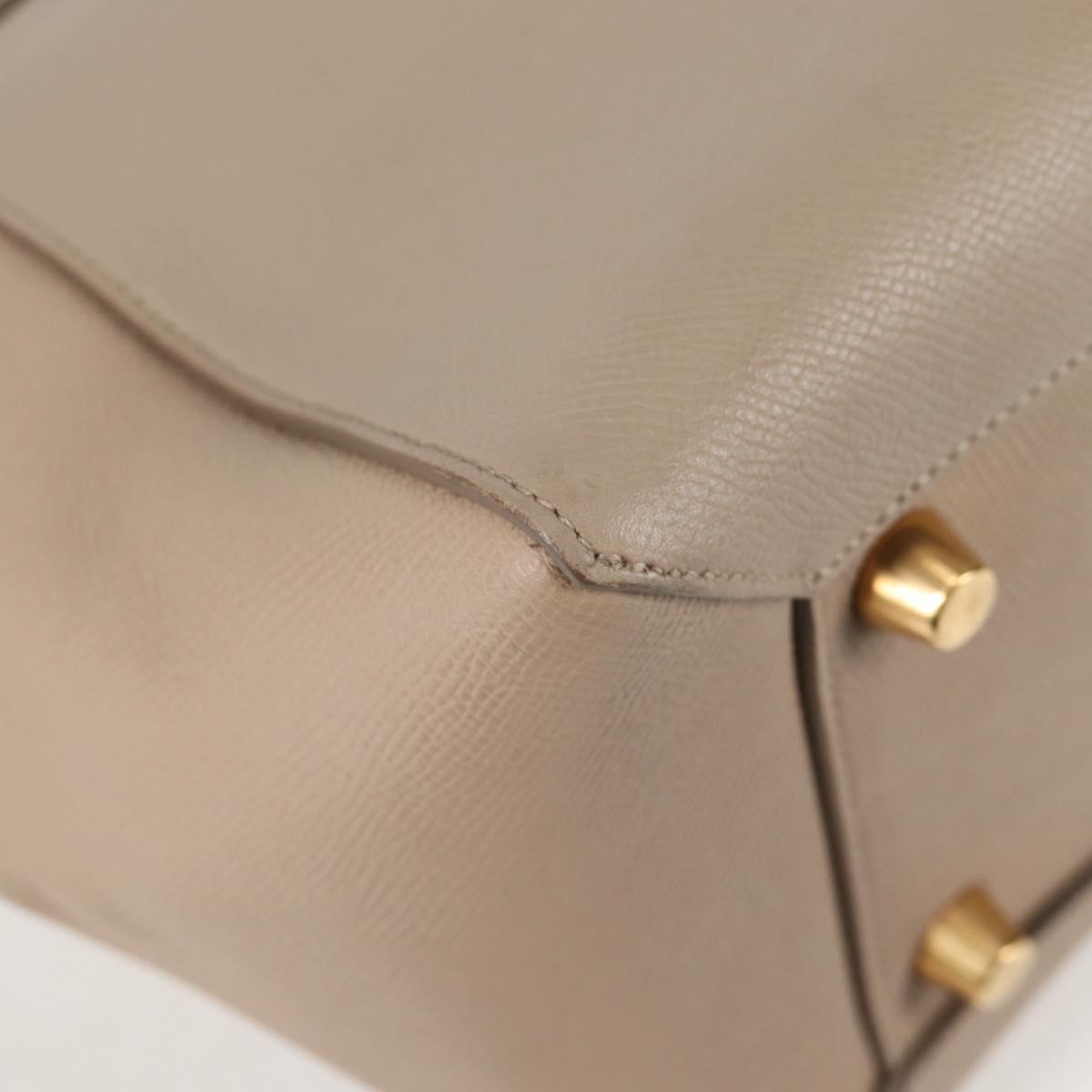Céline Belt, Beige, Leather, handbag