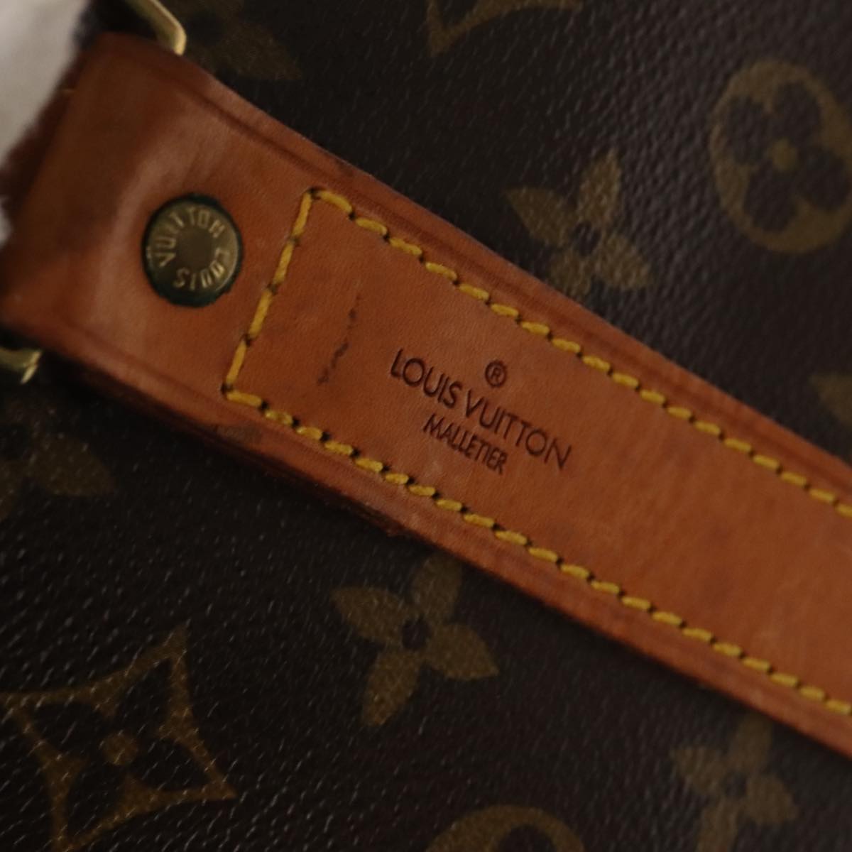Louis Vuitton Keepall Bandoulière 60, Brown, Canvas, travel