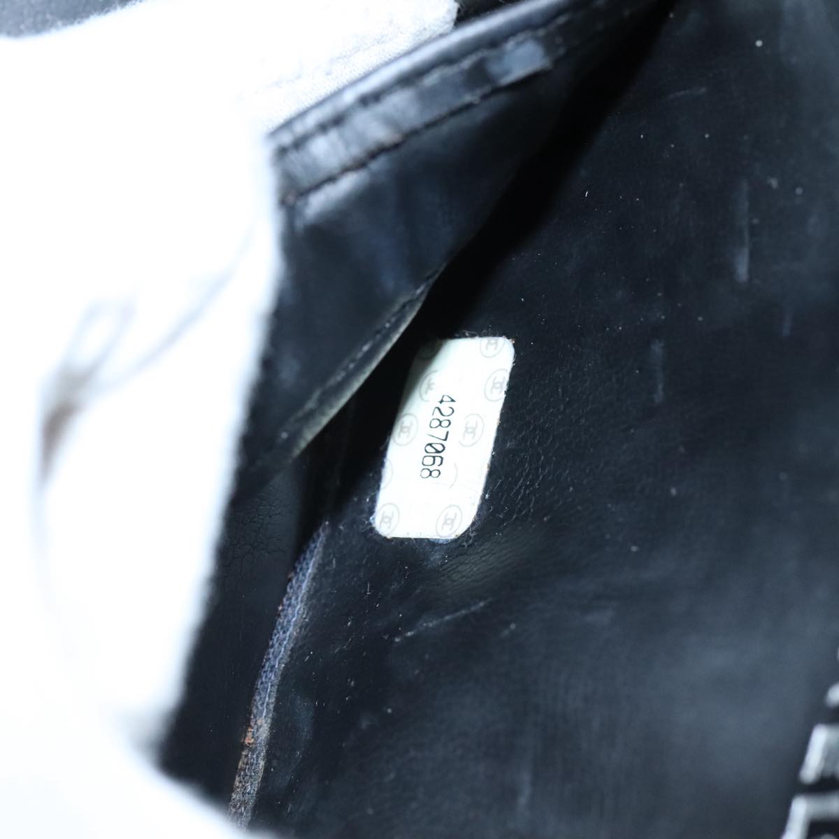 Chanel Vanity, Black, Leather, clutch