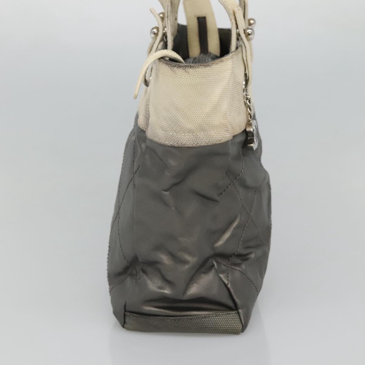 Chanel Paris Biarritz, Grey, Canvas, tote