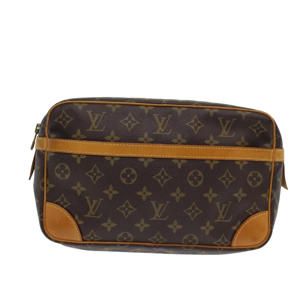 Louis Vuitton Compiegne 28, Brown, Canvas, clutch