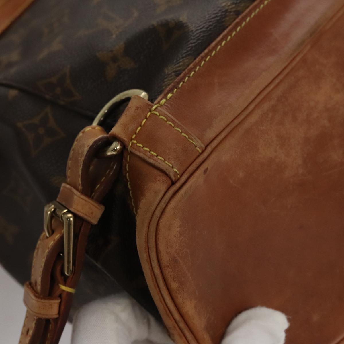 Louis Vuitton Montsouris MM, Brown, Canvas, backpack