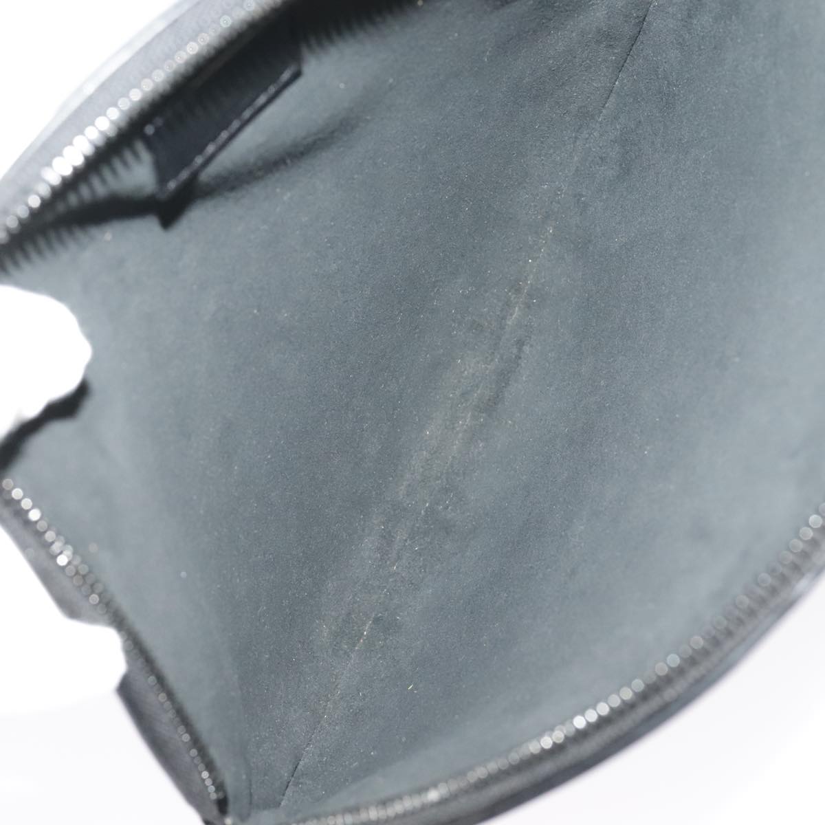 Louis Vuitton Pochette, Black, Leather, clutch
