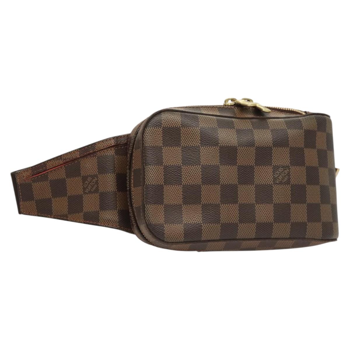 Louis Vuitton Geronimo, Brown, Canvas, shoulder