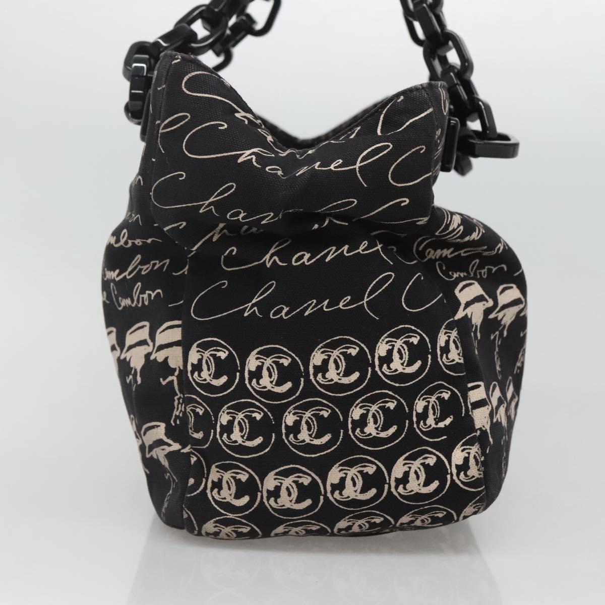 Chanel, Black, Canvas, tote