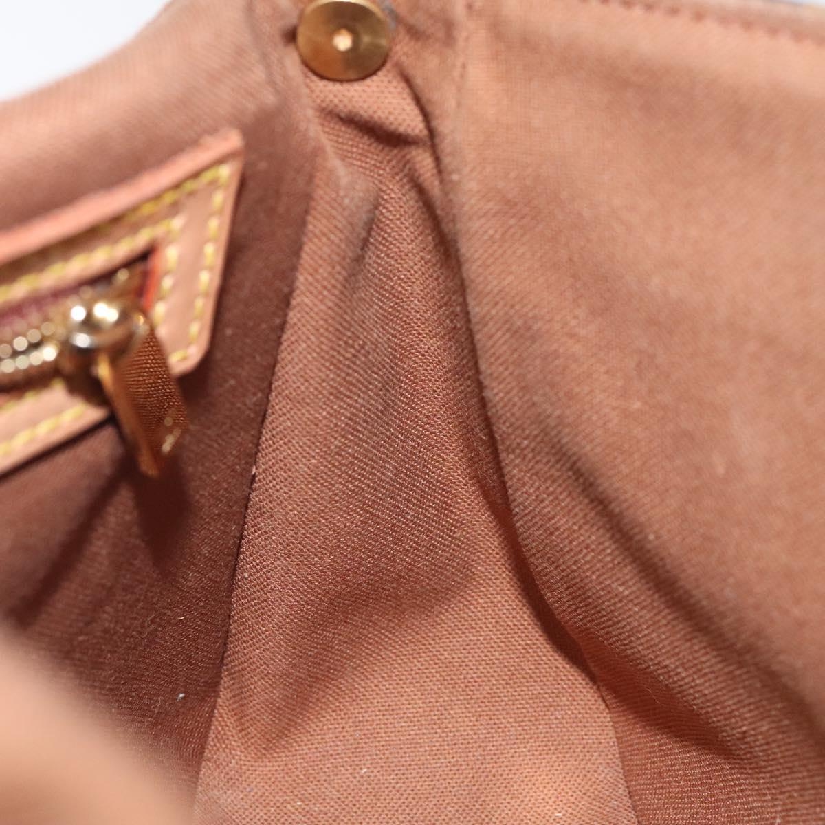 Louis Vuitton Mini looping, Brown, Canvas, shoulder