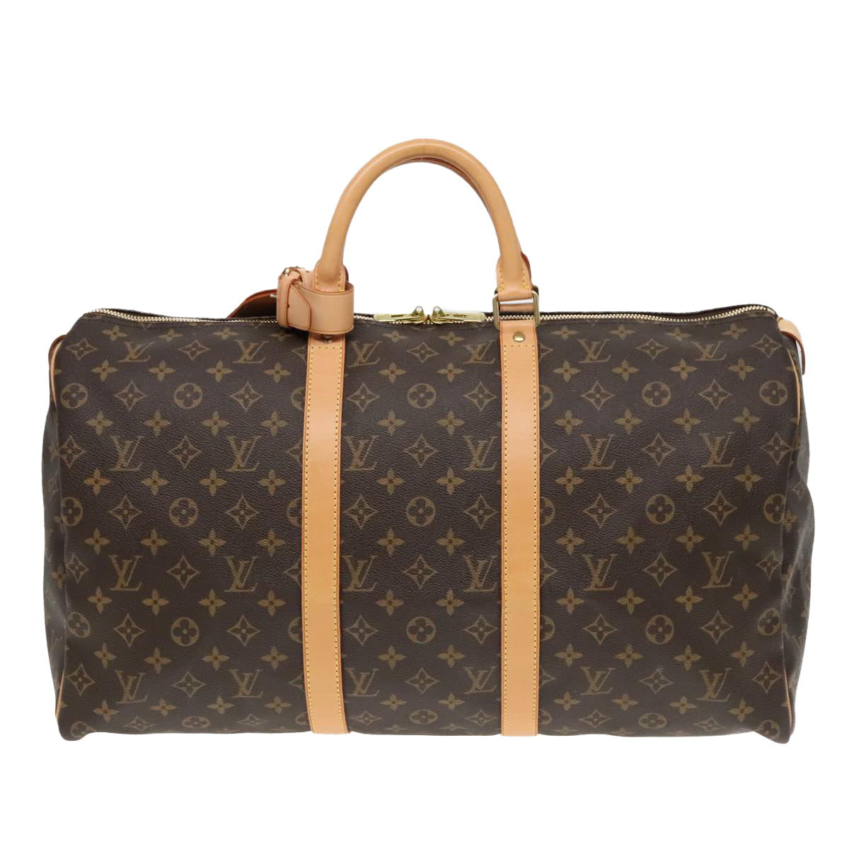 Louis Vuitton Keepall 50, Brown, Canvas, travel