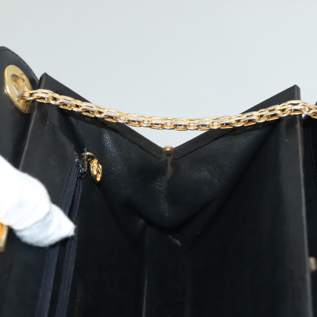 Chanel Vintage, Black, Leather, handbag