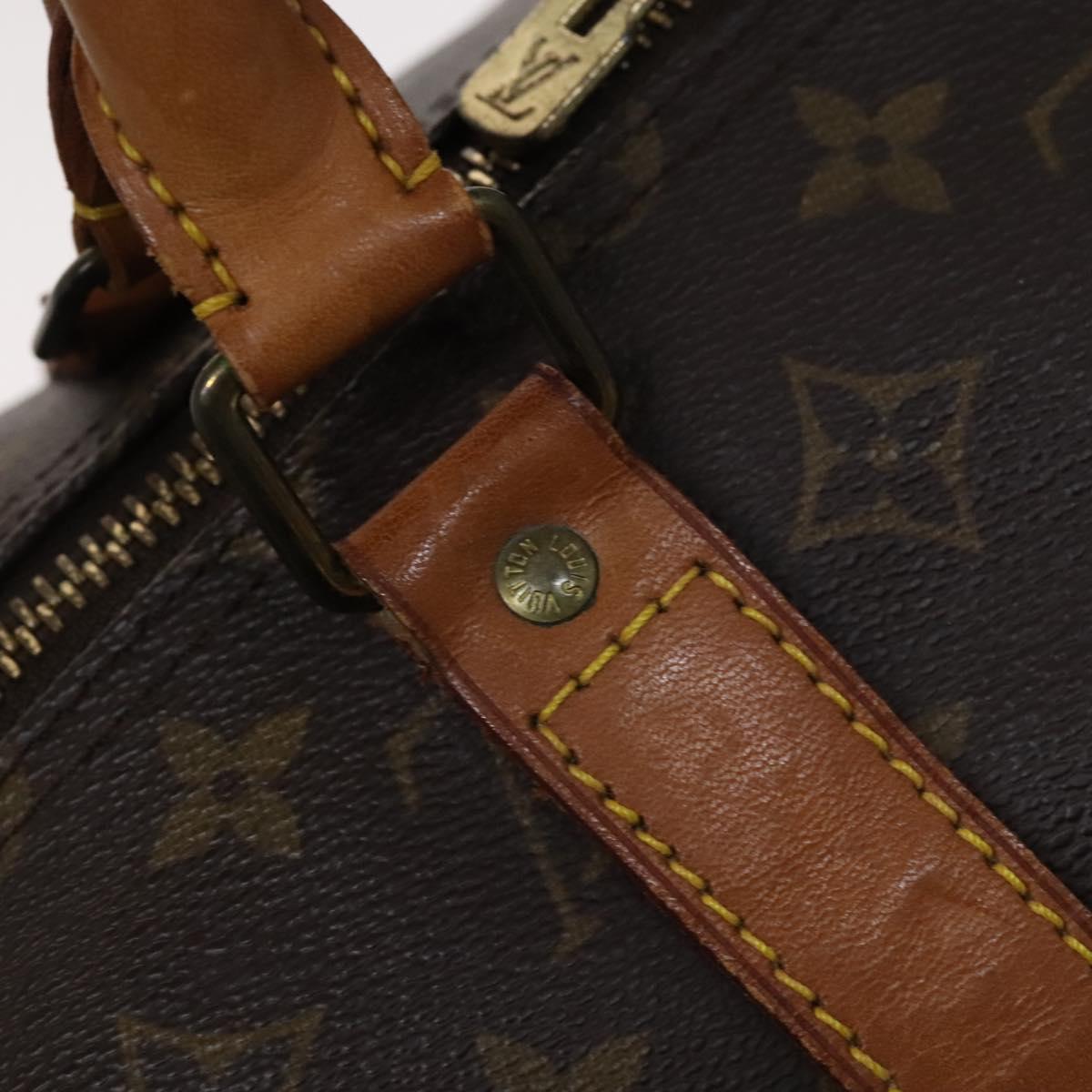 Louis Vuitton Keepall 55, Brown, Canvas, travel