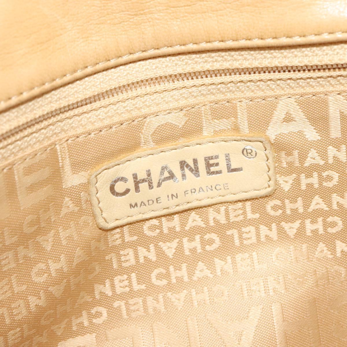 Chanel Bubble Quilt, Beige, Leather, shoulder