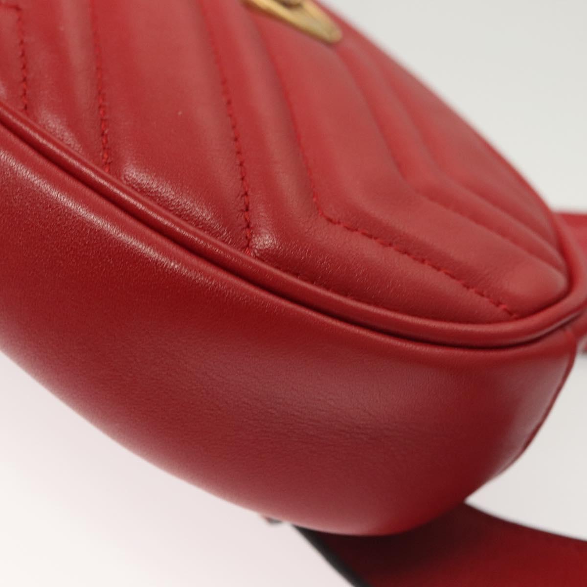 Gucci GG Marmont, Red, Leather, shoulder