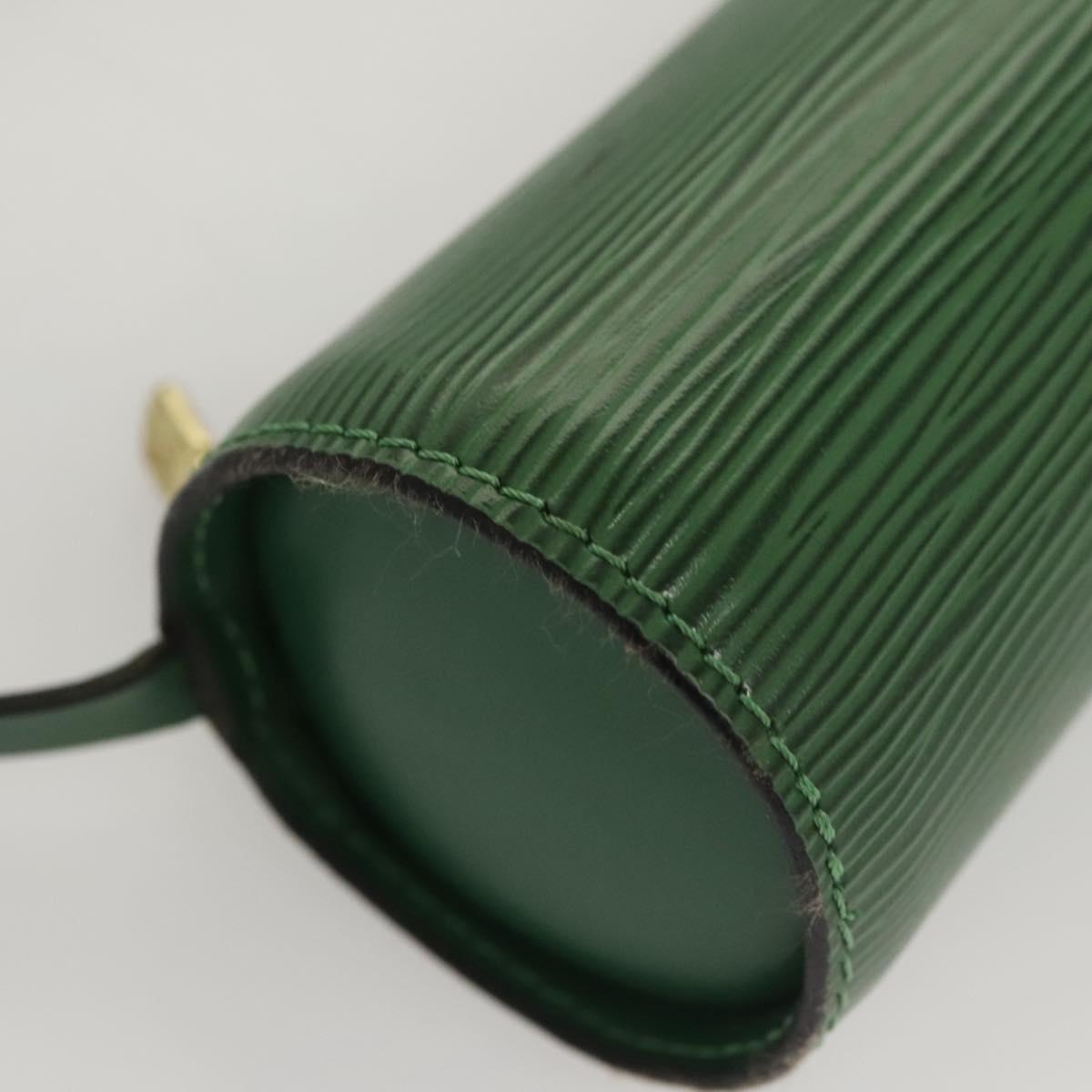 Louis Vuitton Soufflot, Green, Leather, handbag