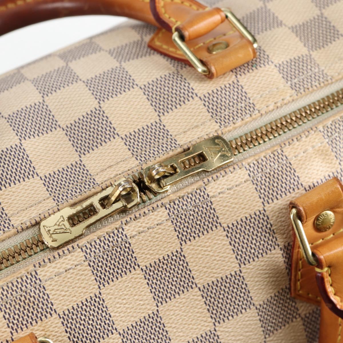 Louis Vuitton Speedy 30, White, Canvas, handbag