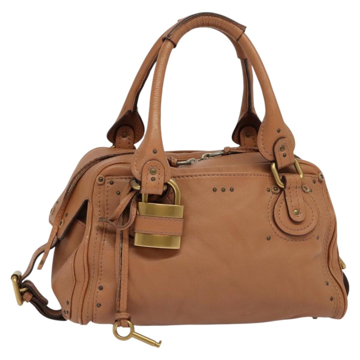 Chloé Paddington, Brown, Leather, handbag