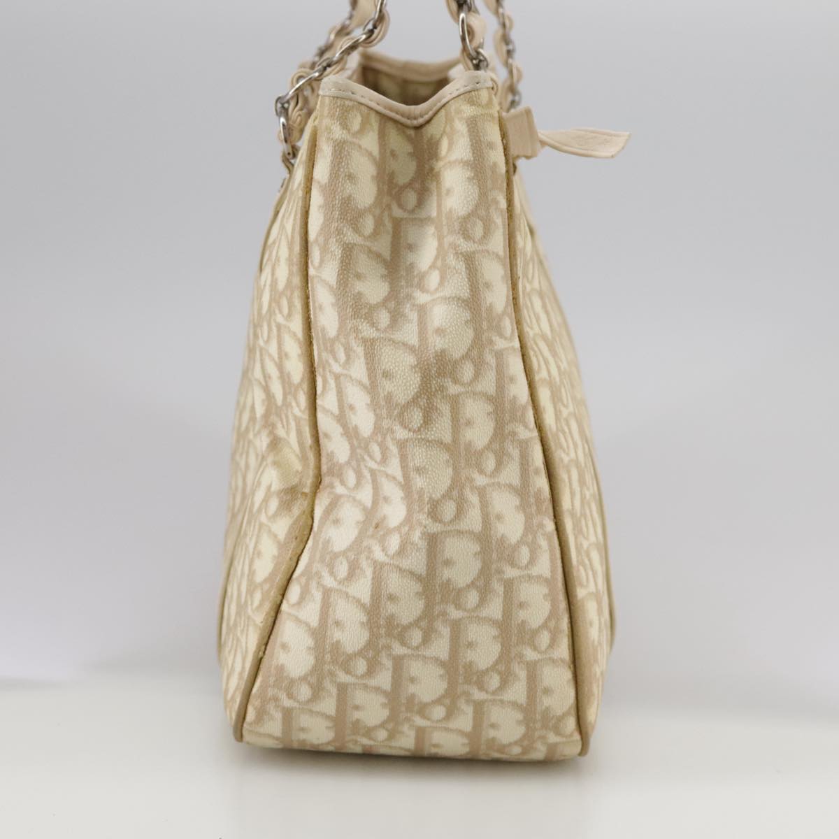 Dior Romantique, Beige, Canvas, shoulder