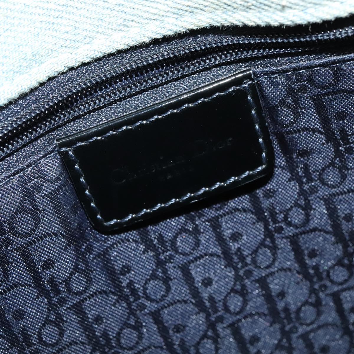 Dior Lady Dior, Blue, Canvas, handbag