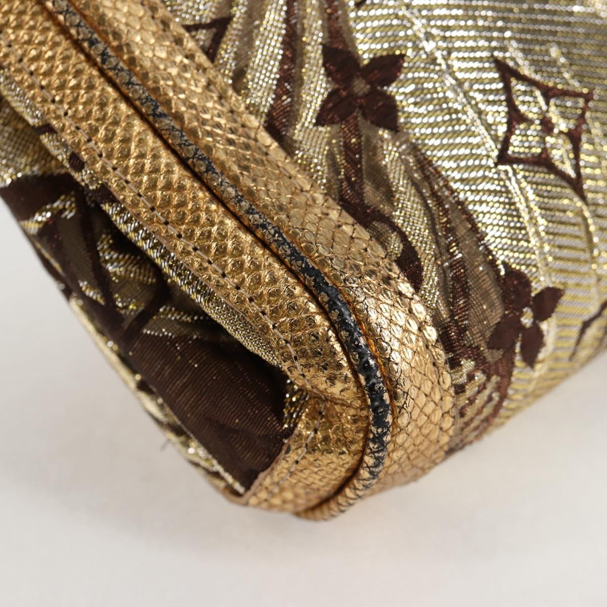Louis Vuitton, Gold, Canvas, clutch