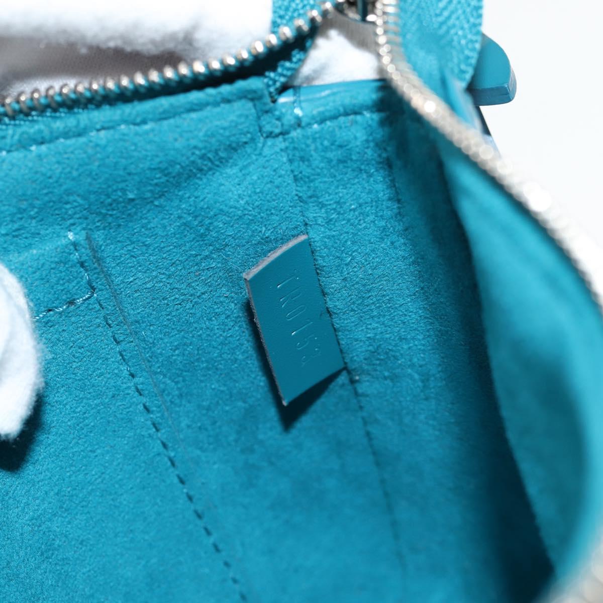 Louis Vuitton Pochette Accessoire, Blue, Leather, clutch