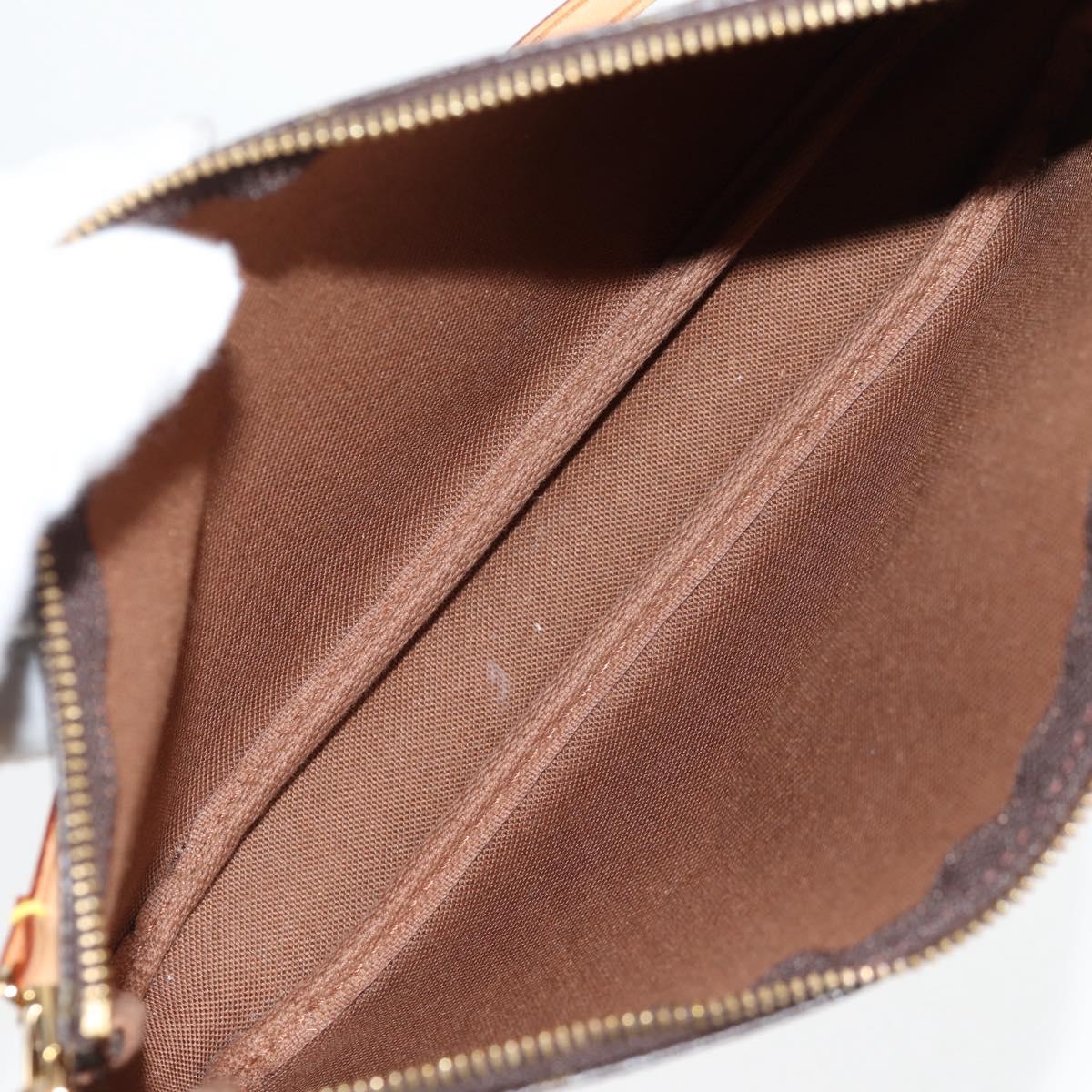 Louis Vuitton Pochette Accessoire, Brown, Canvas, clutch