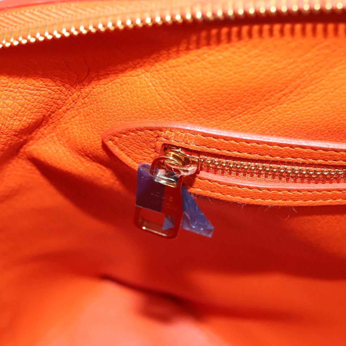 Louis Vuitton Lockit, Orange, Leather, handbag