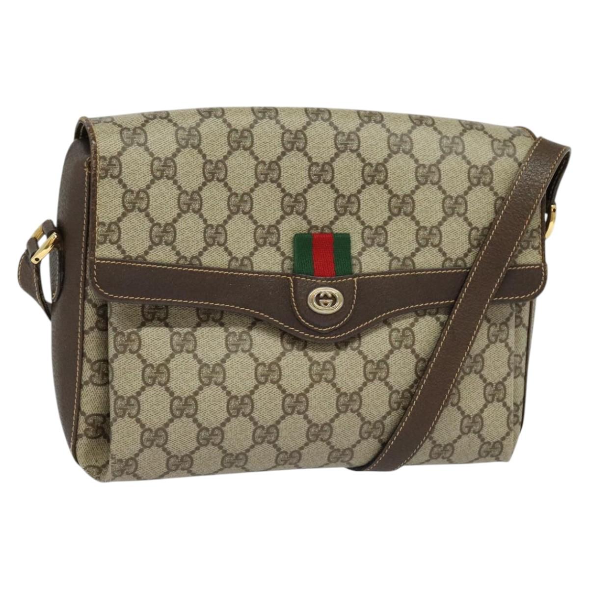 Gucci Ophidia, Beige, Canvas, shoulder