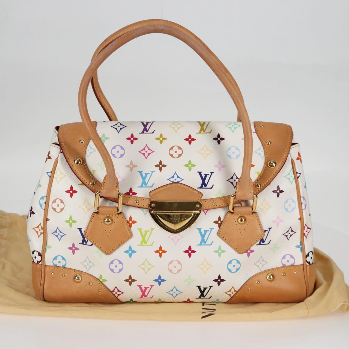 Louis Vuitton Beverly, White, Canvas, handbag