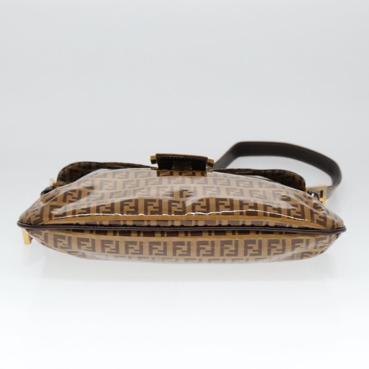 Fendi Baguette, Brown, Canvas, shoulder