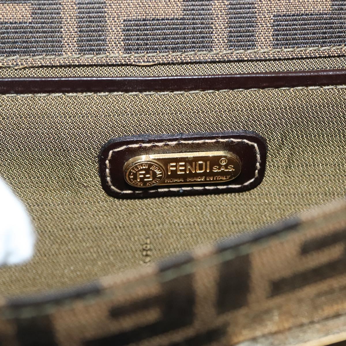 Fendi Zucca, "BEIGE, BROWN", Canvas, shoulder