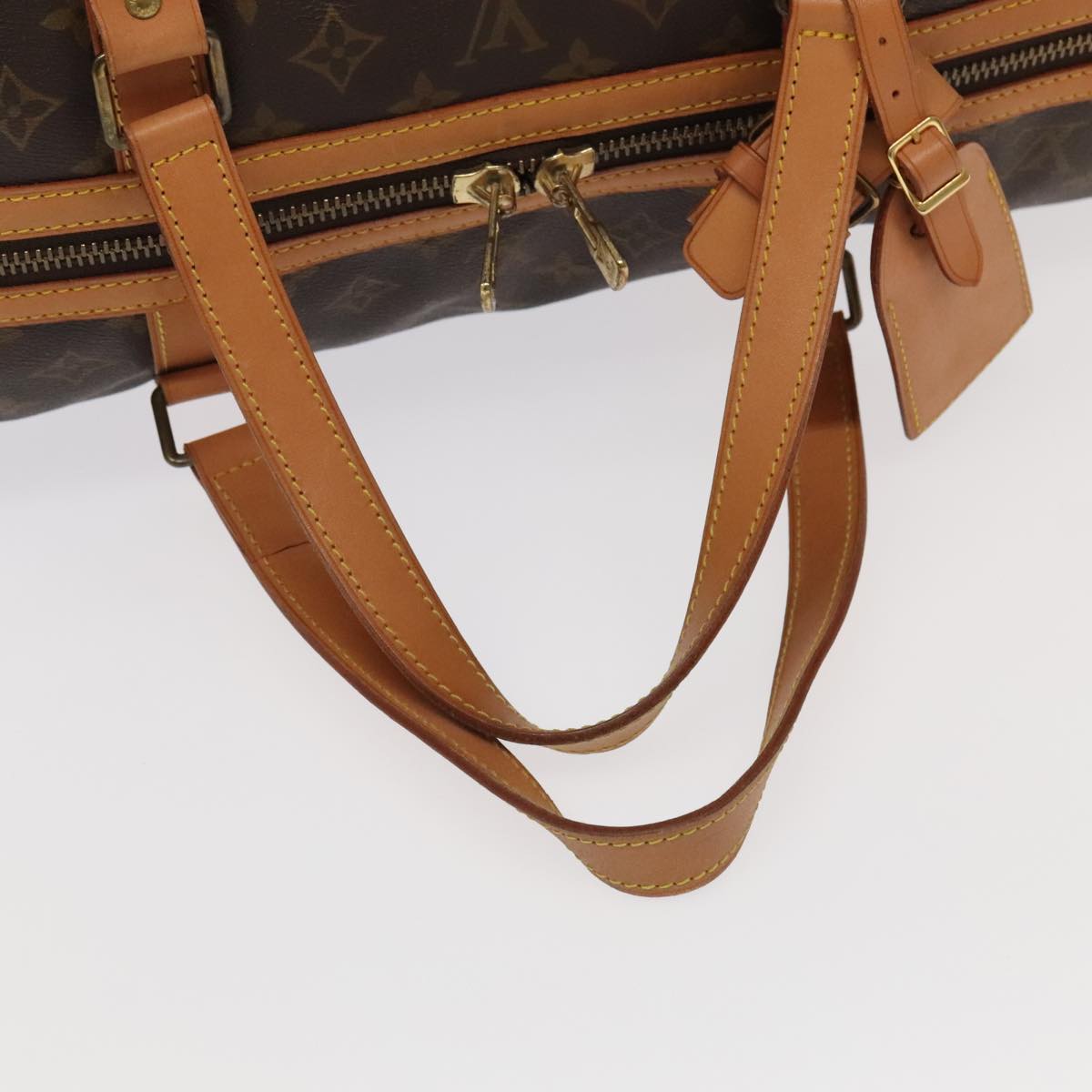 Louis Vuitton Sac Souple, Brown, Canvas, travel