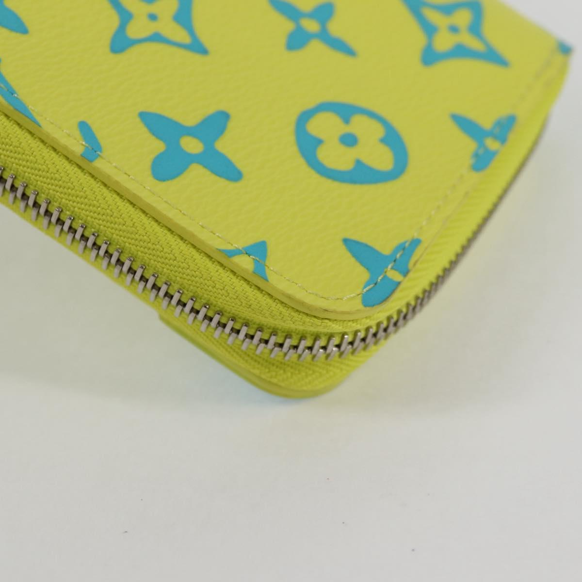 Louis Vuitton Zippy Wallet Vertical, Yellow, Canvas, wallet