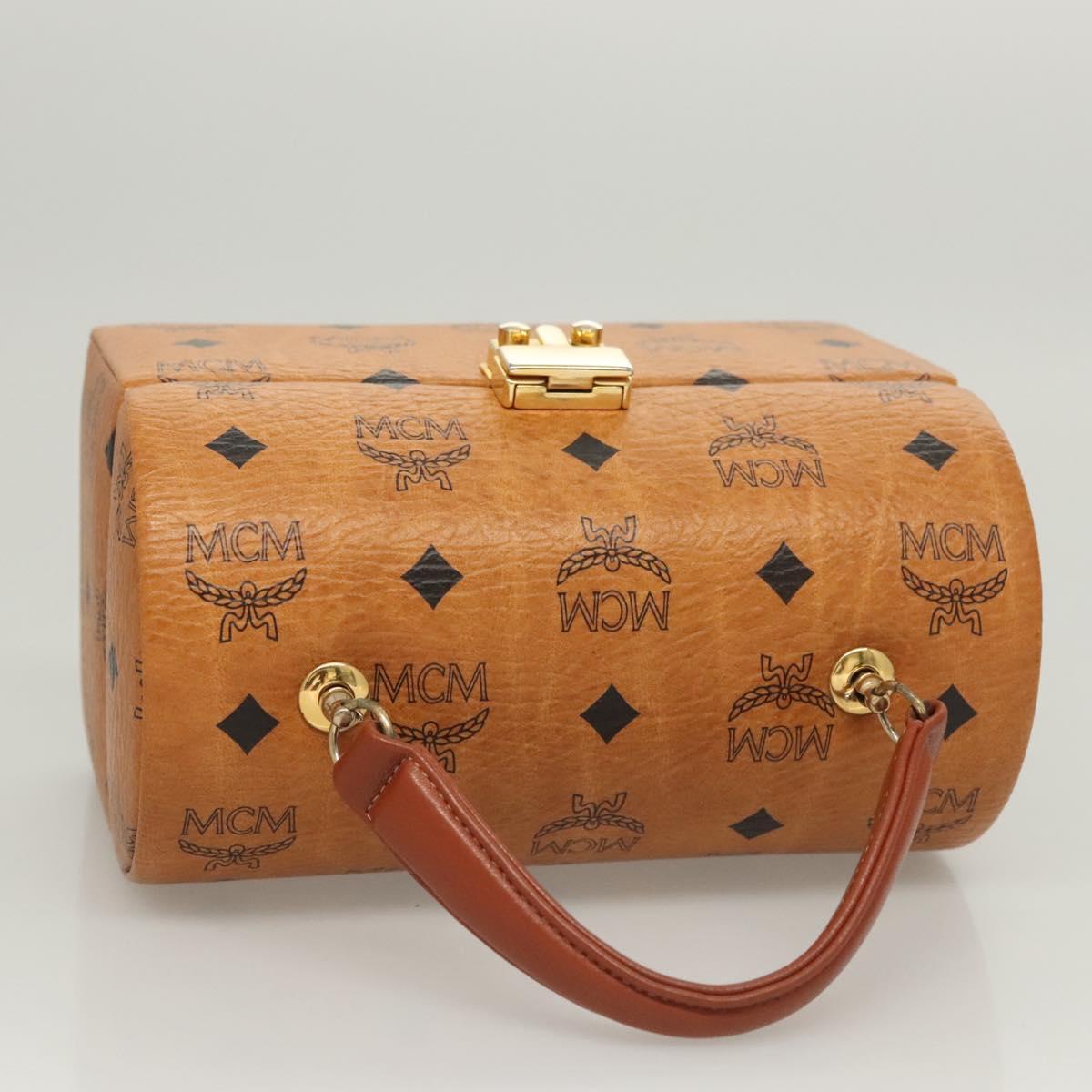 MCM Visetos, Brown, Canvas, handbag