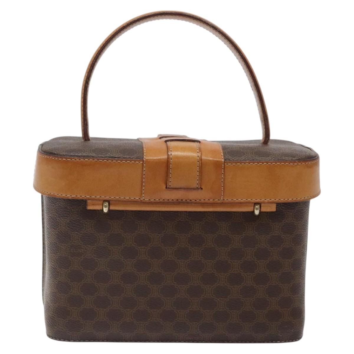 Céline Vanity, Brown, Canvas, handbag