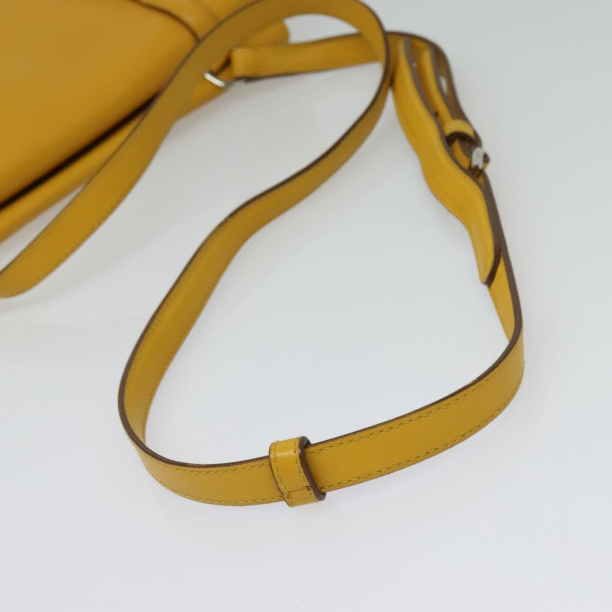 Prada, Yellow, Leather, shoulder