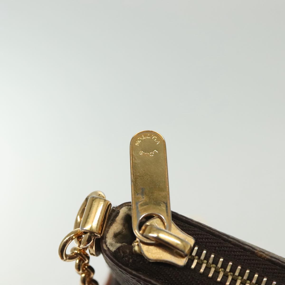 Louis Vuitton Milla, Brown, Canvas, clutch