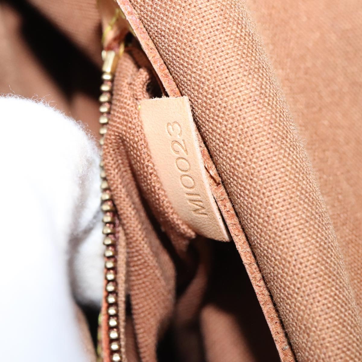 Louis Vuitton Mini looping, Brown, Canvas, shoulder